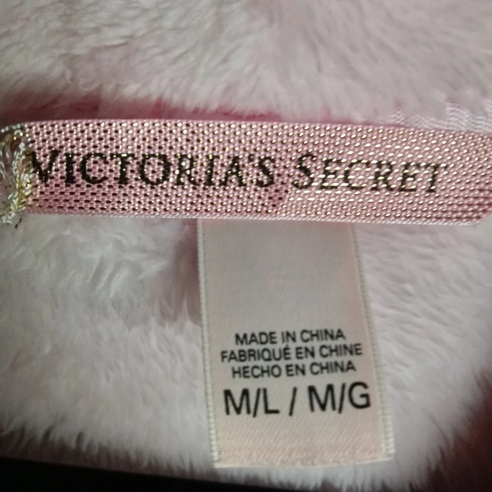 Victoria's Secret ANGEL Cozy Plush Short Robe Pink M/L